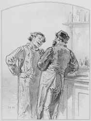 Gikt, tavla 17 från Les Toquades, 1858